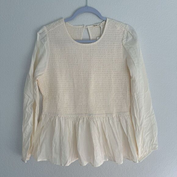 Marine Layer Gabrielle Smock Top Extra Large Blouse - Picture 2 of 8